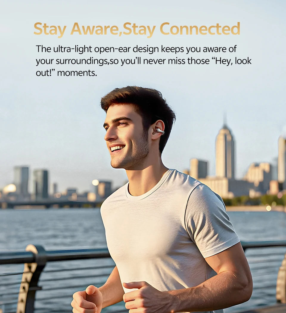 QCY Crossky C30S Clip-on Open Ear Wireless Bluetooth Earbuds