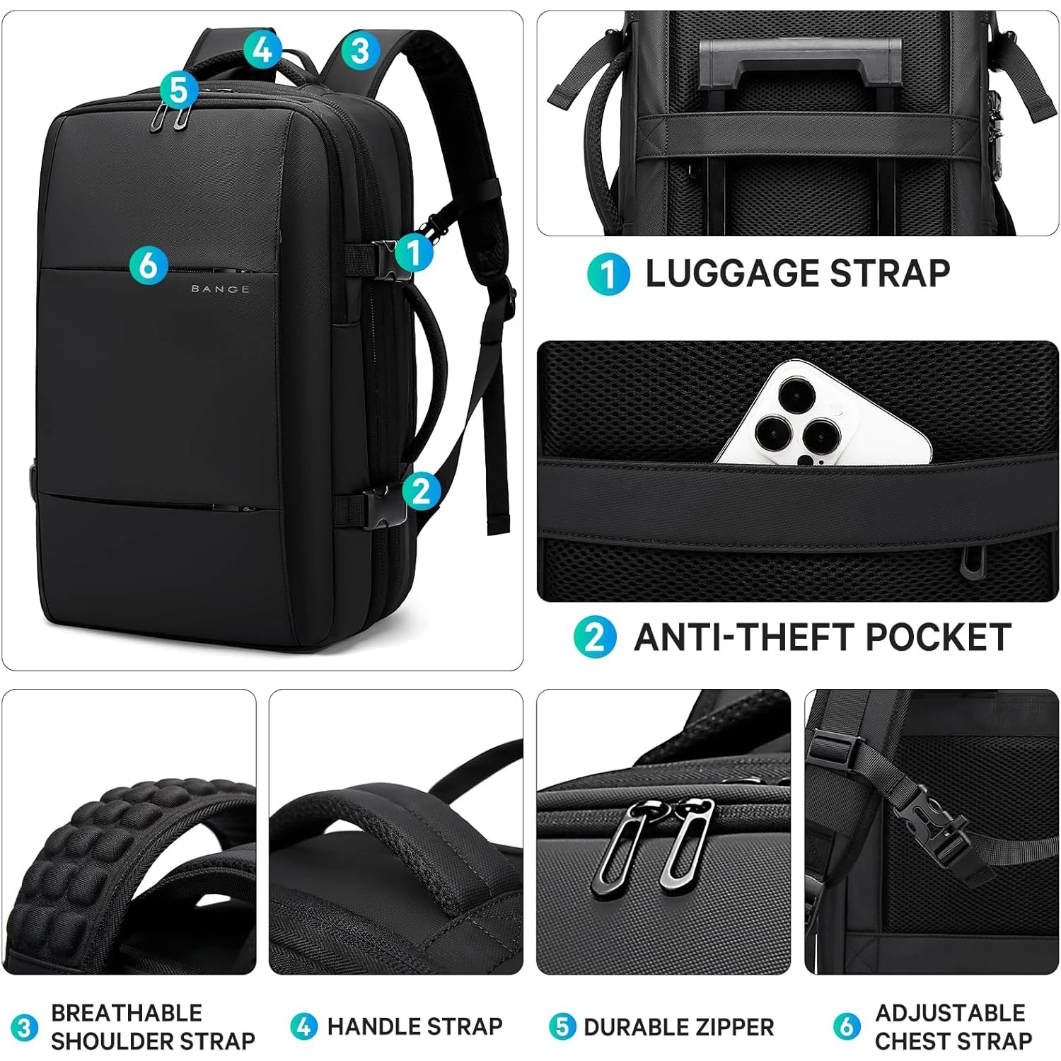 BANGE BG-3028 Professional Laptop Bag & Business Backpack