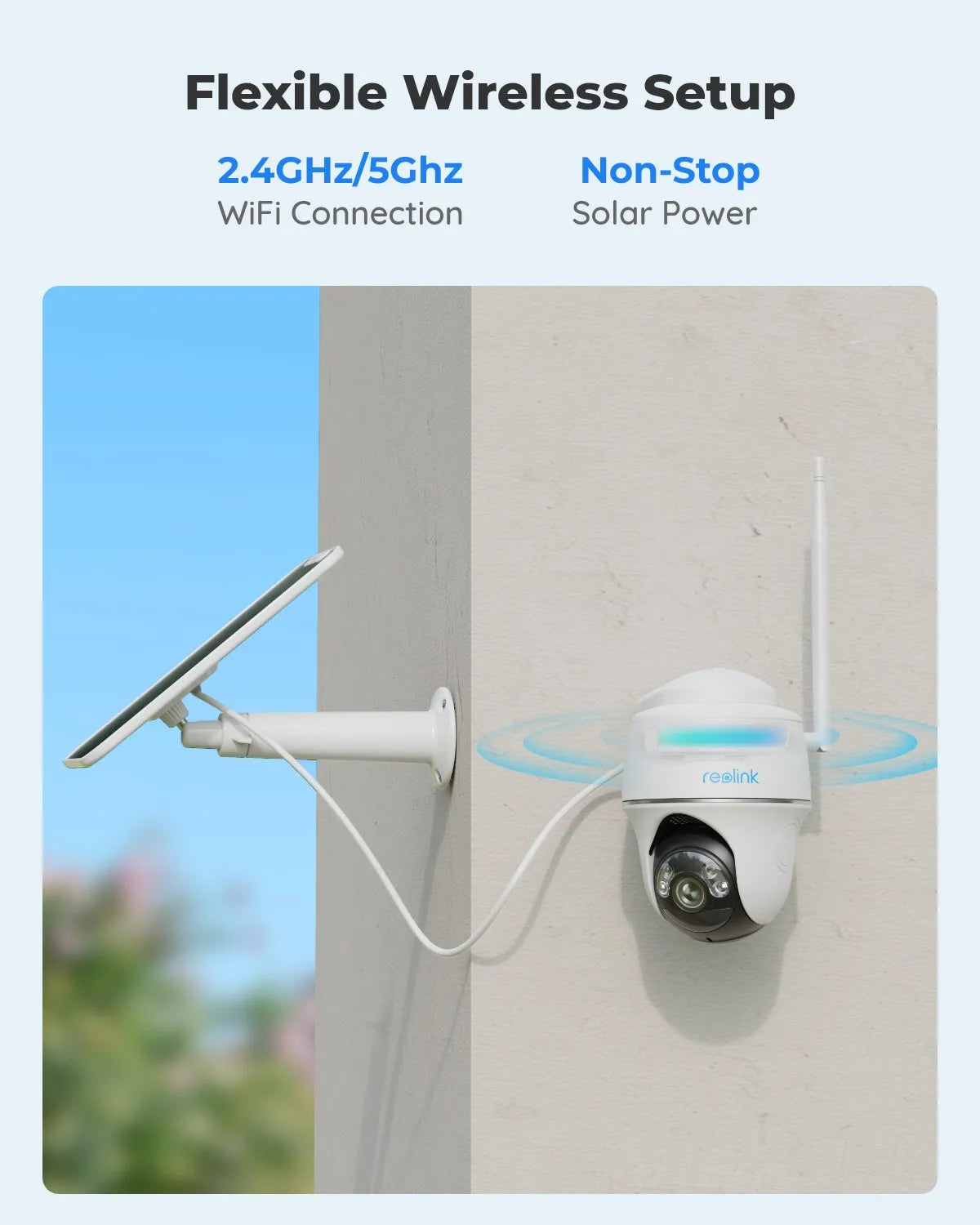 REOLINK Argus PT 5MP Solar Powered Smart Home Security Camera