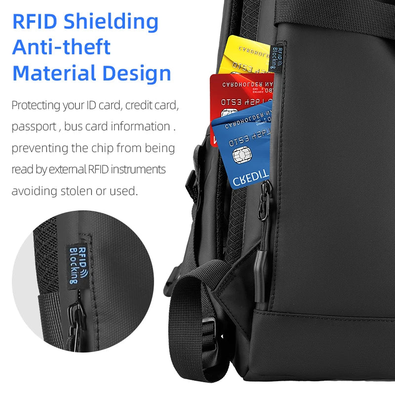 MARK RYDEN MR5748 Business Travel Backpack with USB Charging Port