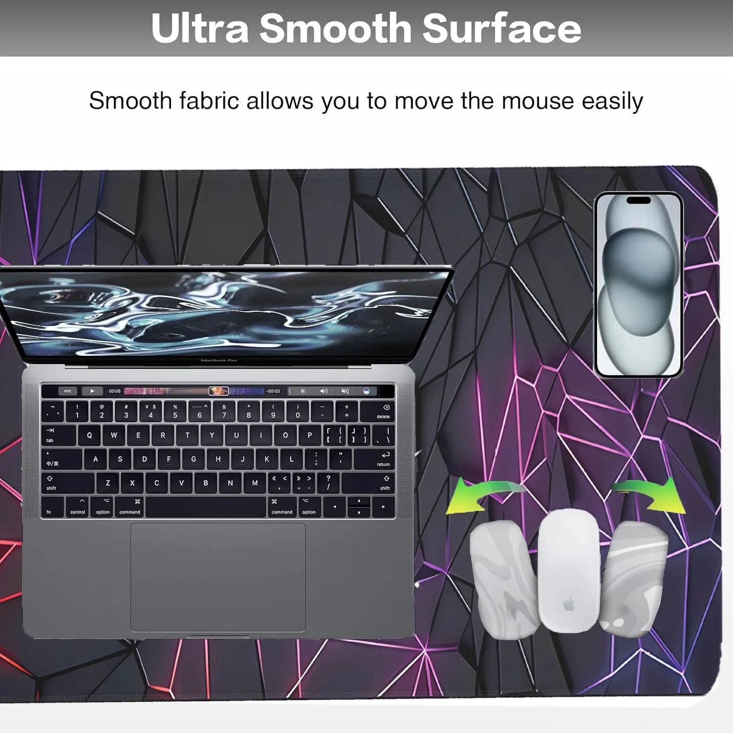YSAGi Non-Slip Gaming Desk Mat & Mouse Pad