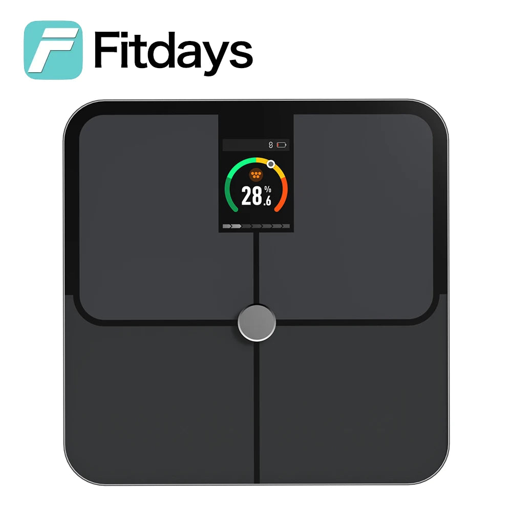 FITDAYS Bluetooth Smart Body Scales - Grey