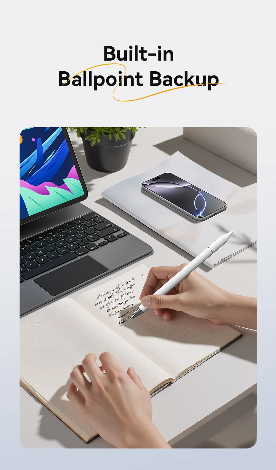 VENTION 3in1 Magnetic Stylus Pen for Apple iPad