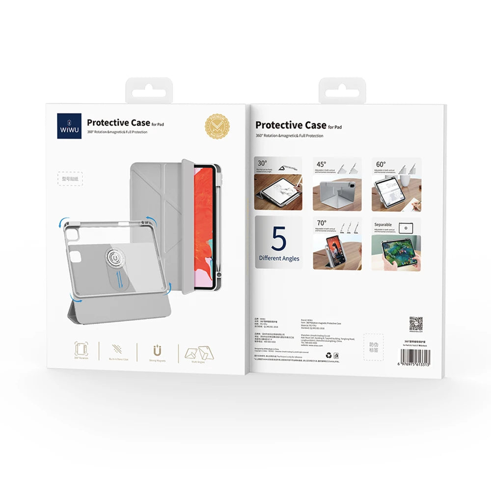 WiWU Rotatable Protective Case & Stand for iPad