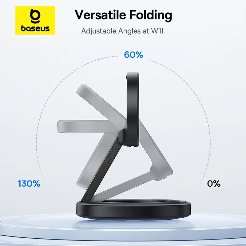BASEUS Enerfill Qi2 Foldable Wireless Charger Stand