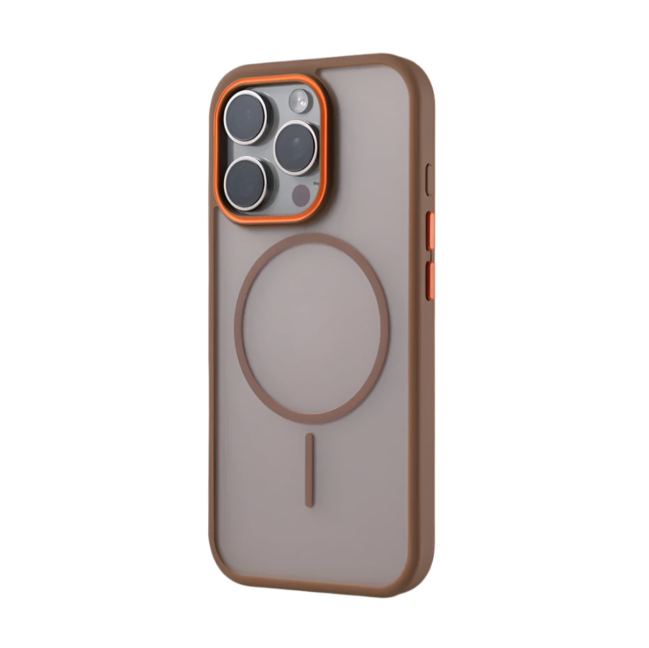Frosted Translucent Magnetic Case for Apple iPhone