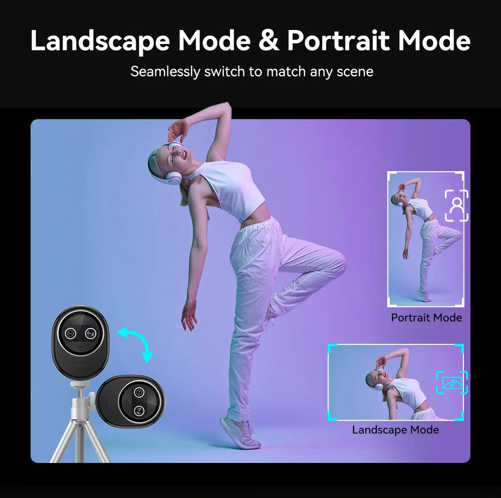 EMEET Piko Plus 4K Dual Lens Streaming Webcam