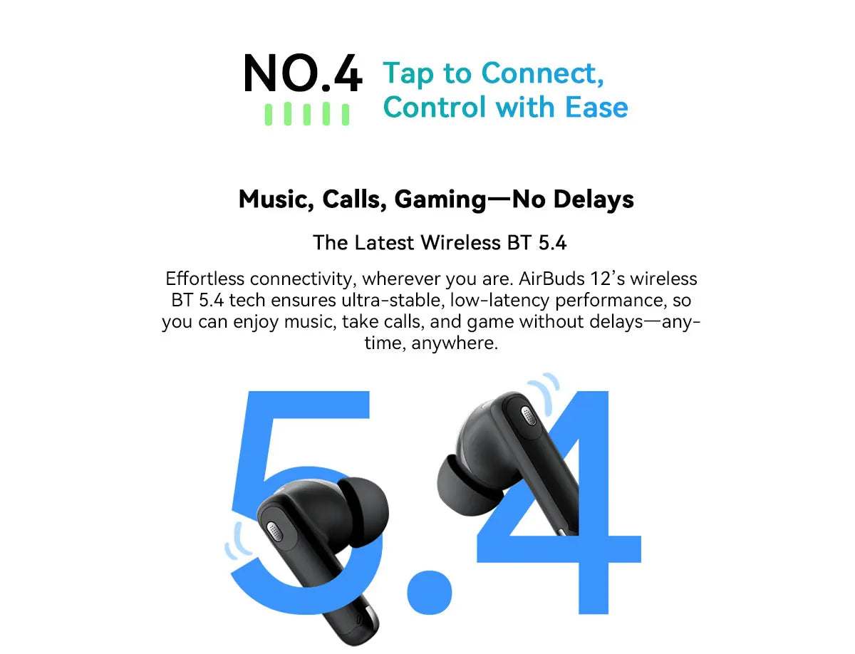 BLACKVIEW AirBuds 12 TWS Bluetooth Wireless Earphones
