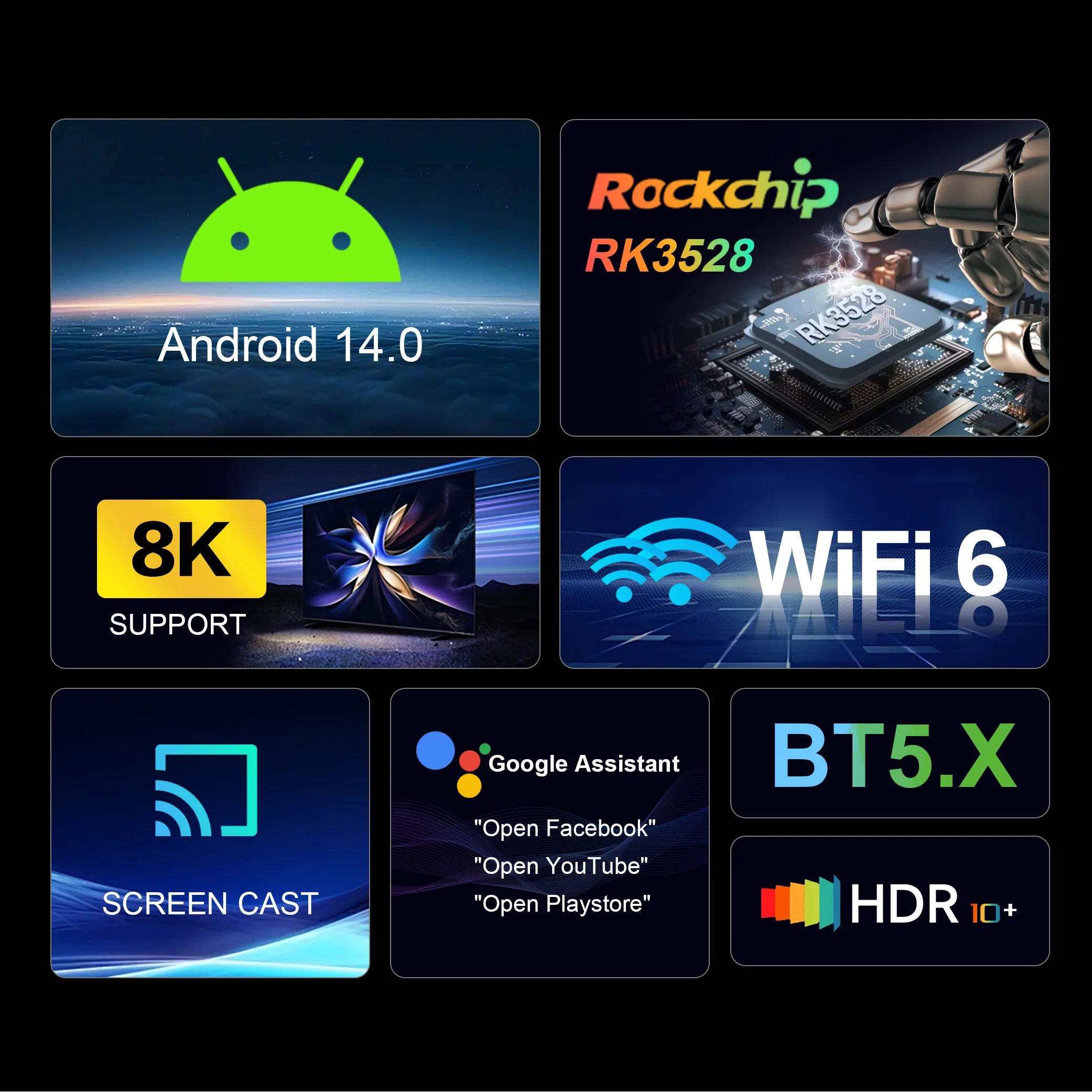 MORTAL T1 Pro 8K Android TV Box with Google Assistant