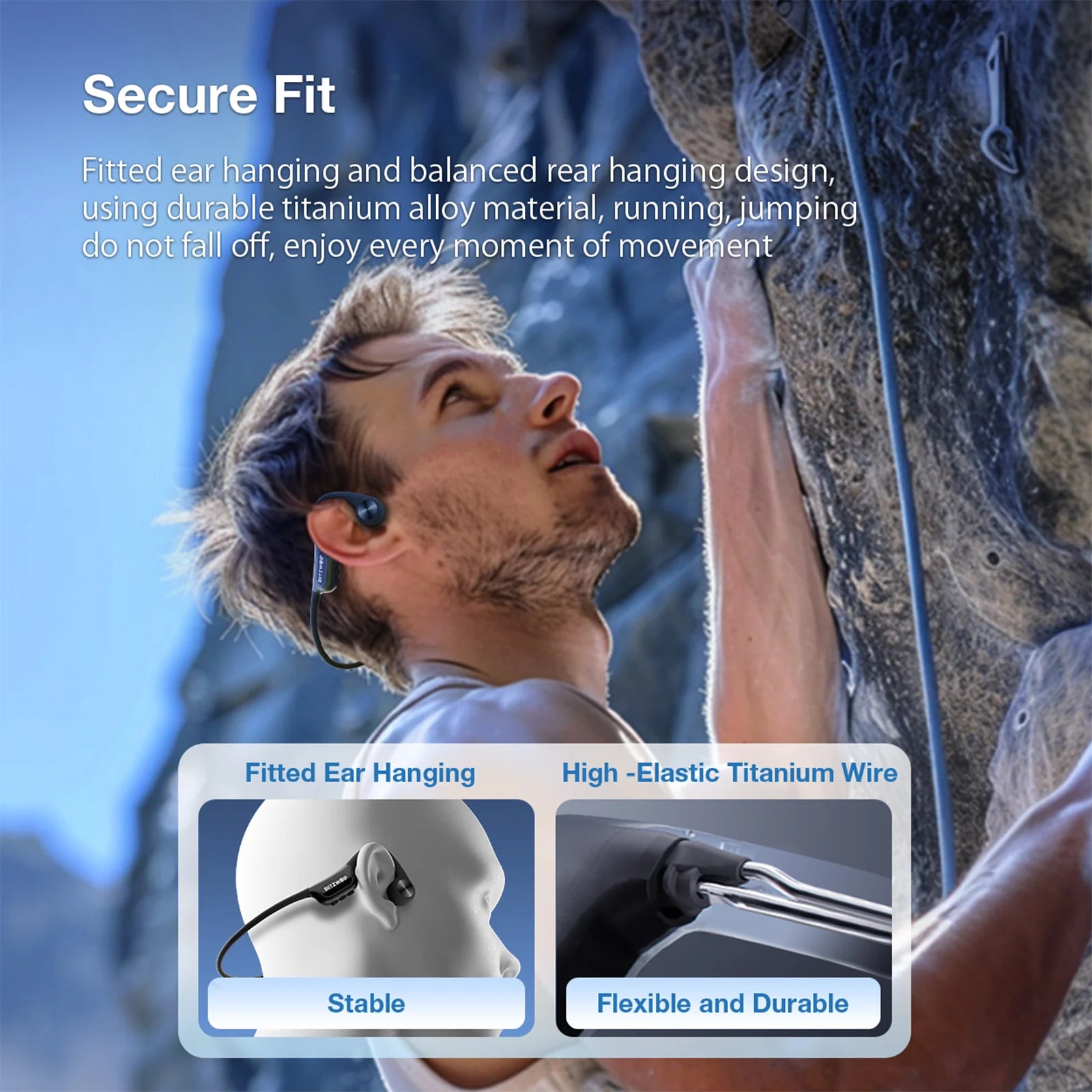 BLITZWOLF BW-BTS9 Bluetooth Wireless Bone Conduction Headphones