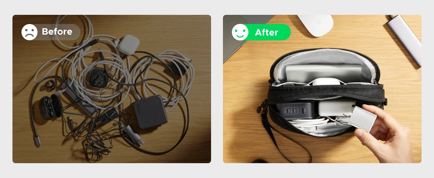 UGREEN Portable Tech Storage Travel Bag