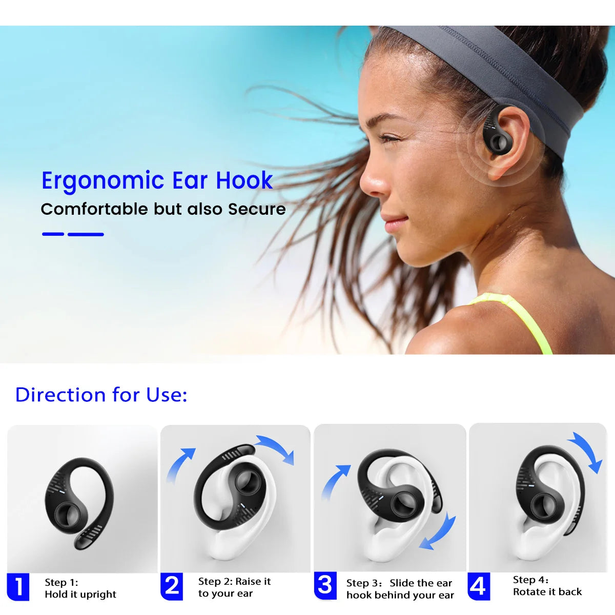 BLACKVIEW AirBuds 10 Bluetooth Wireless Open Ear Headphones