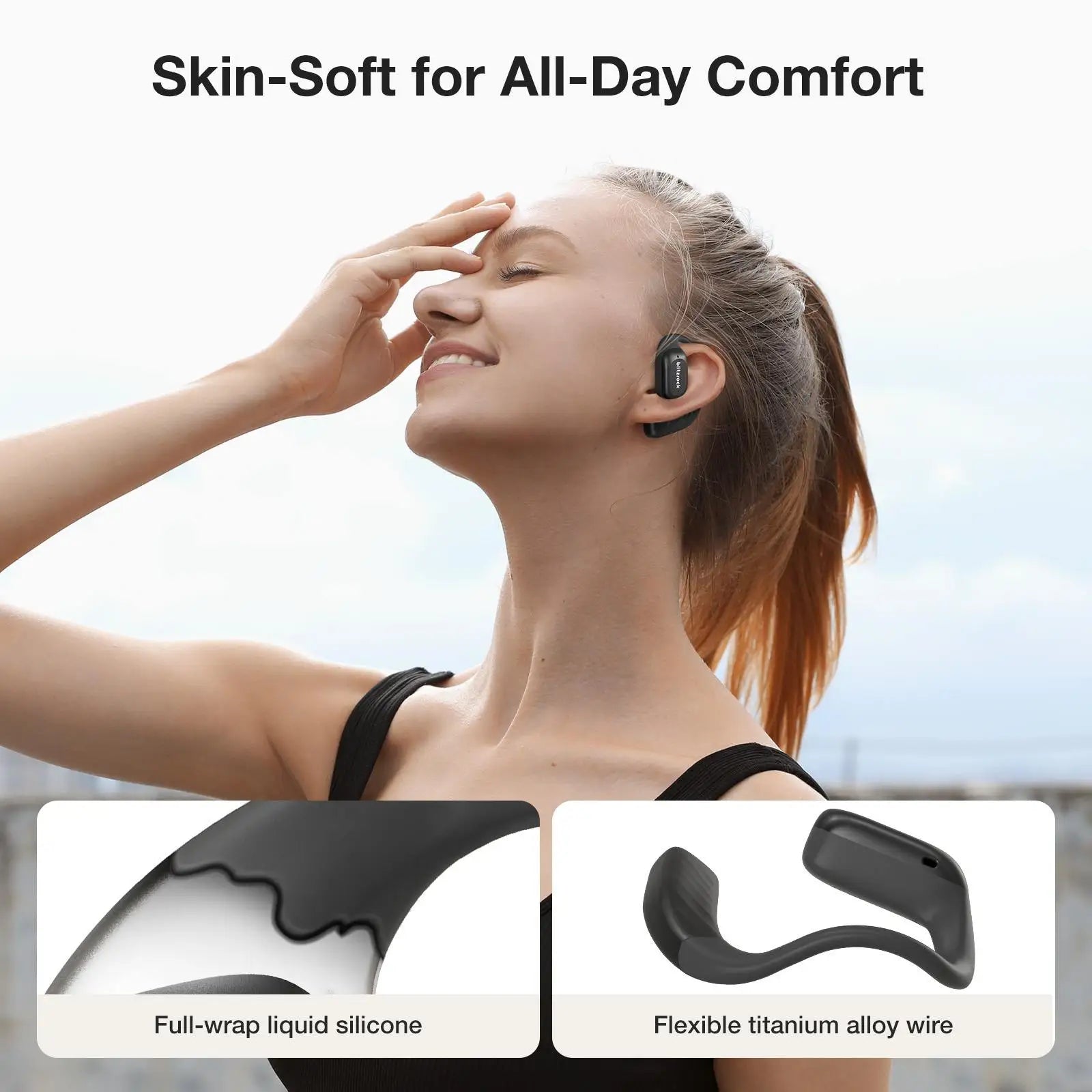 BLITZWOLF Blitzrock BR-CT3 Bluetooth Wireless Open Ear Headphones