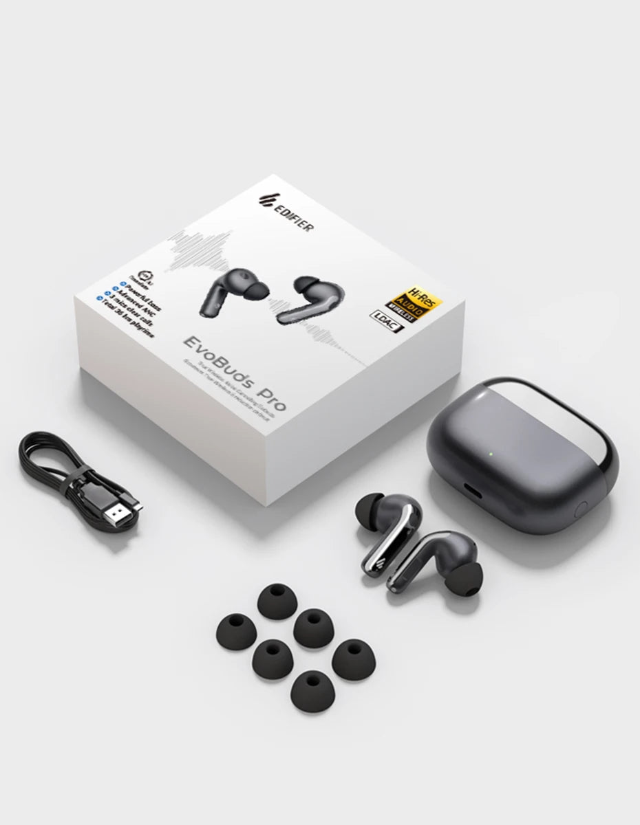 EDIFIER Evobuds Pro Noise Cancelling Bluetooth Wireless Earbuds