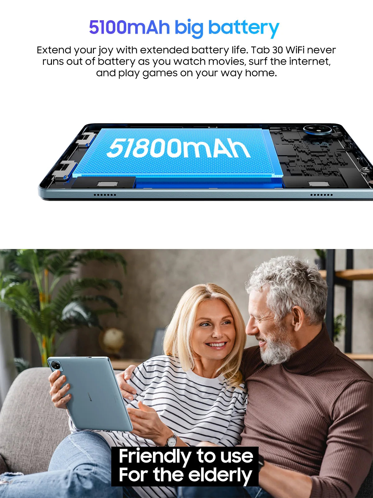 BLACKVIEW Tab 30 WiFi 10.1" HD Android Tablet - 64GB
