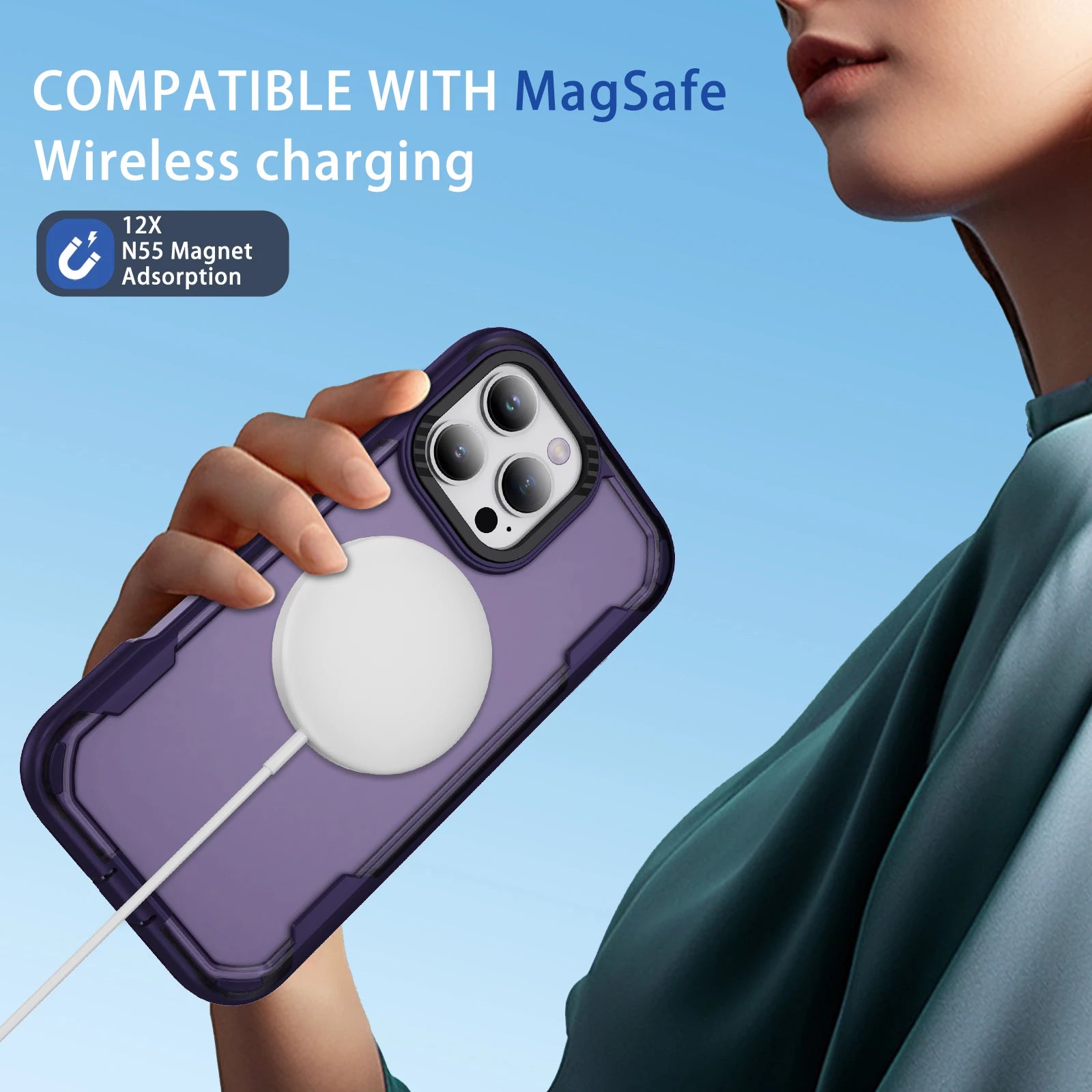 MagSafe Shockproof Rugged Armor Case for iPhone