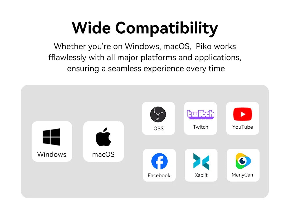 EMEET Piko Plus 4K Dual Lens Streaming Webcam