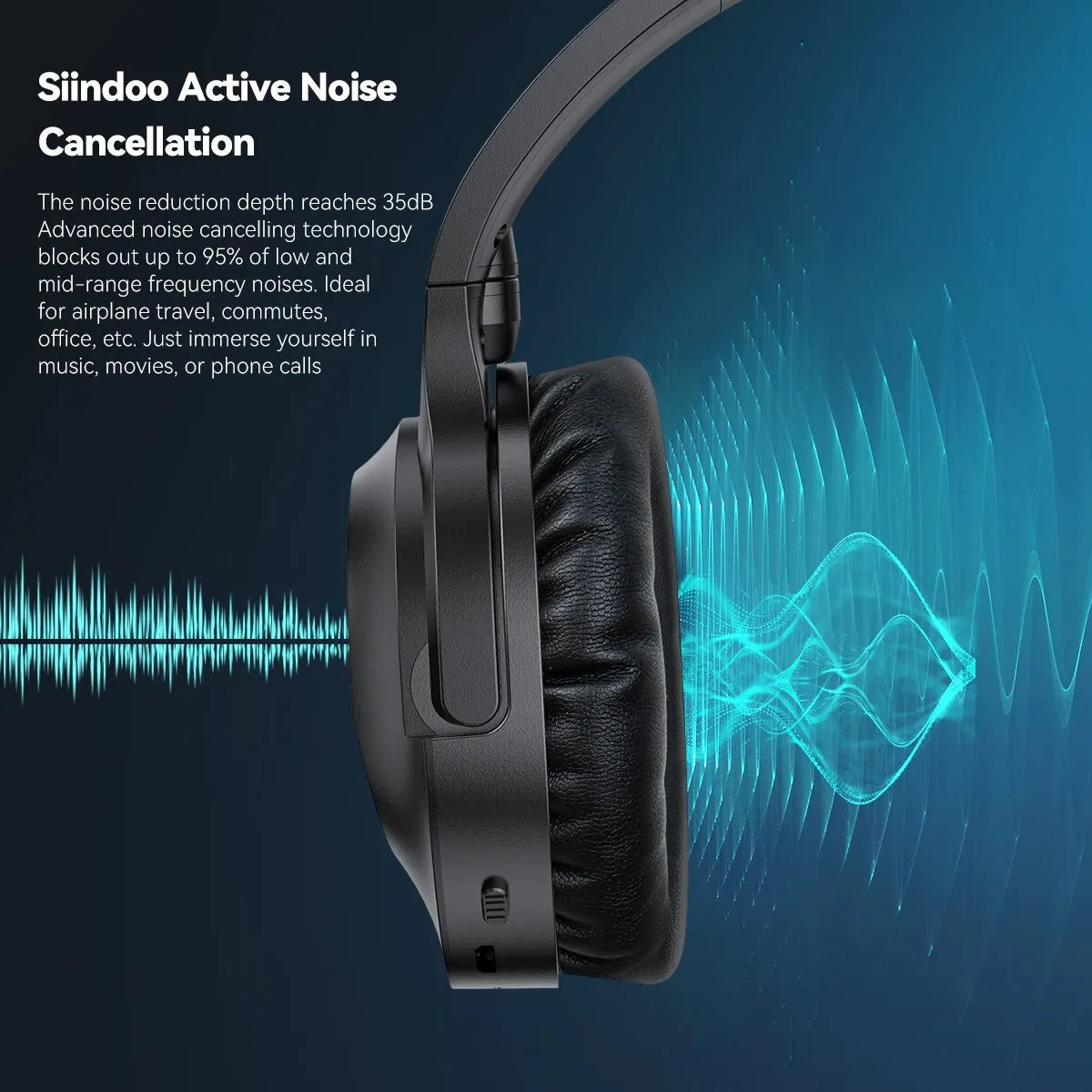 SIINDOO best wireless Bluetooth headphones