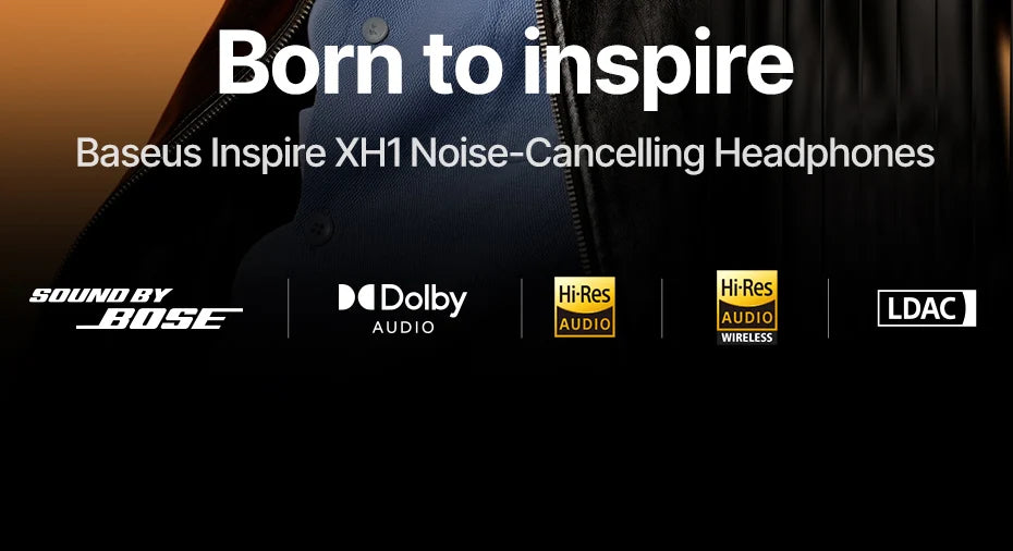BASEUS Inspire XH1 Active Noise Cancelling Bluetooth Wireless Headphones