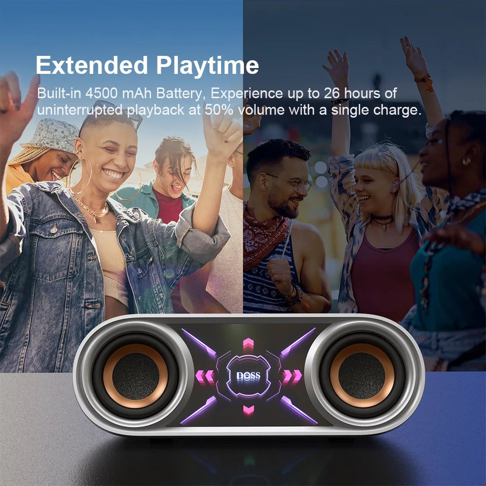 DOSS SoundBox Pro+ P400 Portable Bluetooth Wireless Speaker