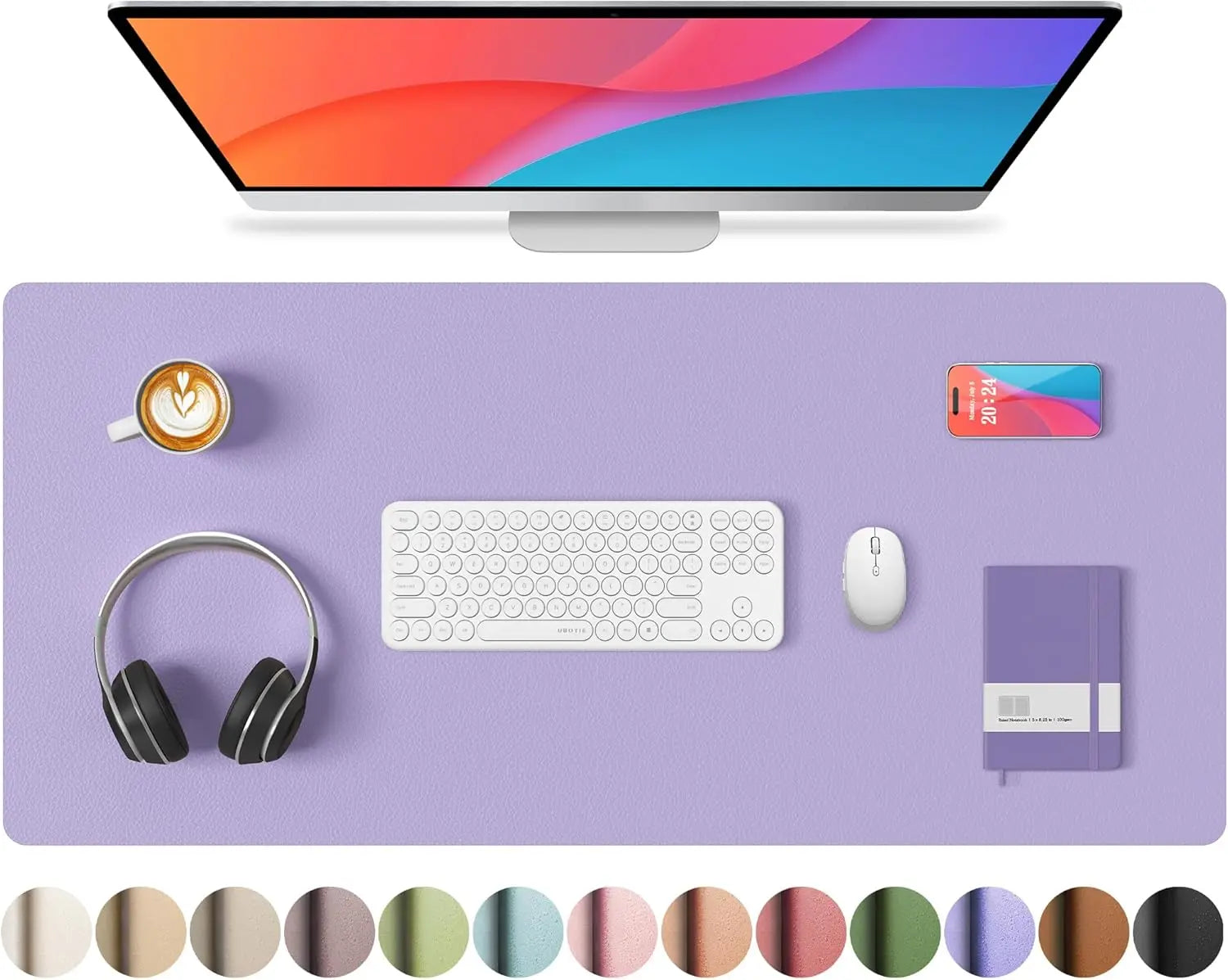 YSAGi Non-Slip PU Leather Desk Mat