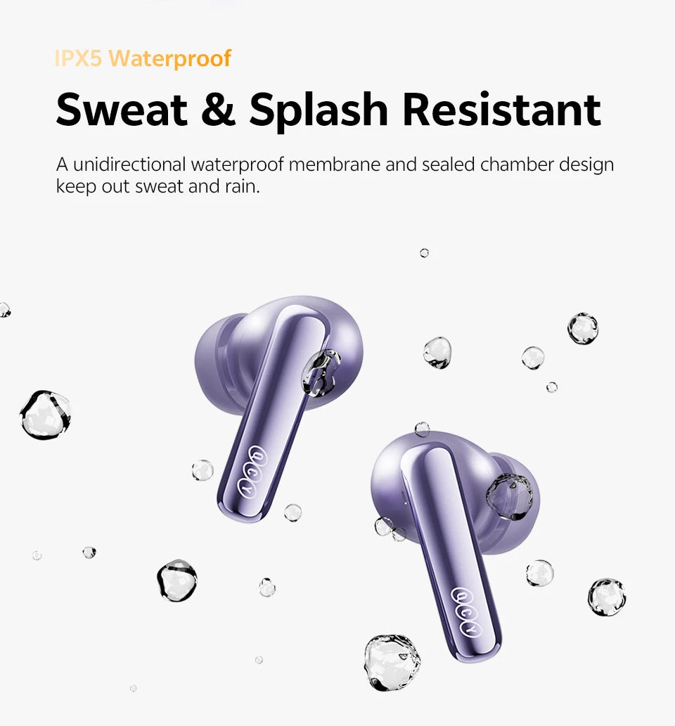 QCY MeloBuds N70 Adaptive Noise Cancelling Bluetooth Wireless Earphones