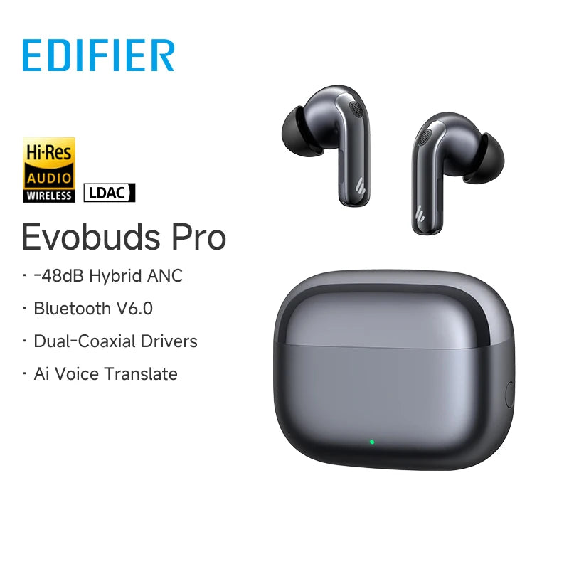 EDIFIER Evobuds Pro Noise Cancelling Bluetooth Wireless Earbuds