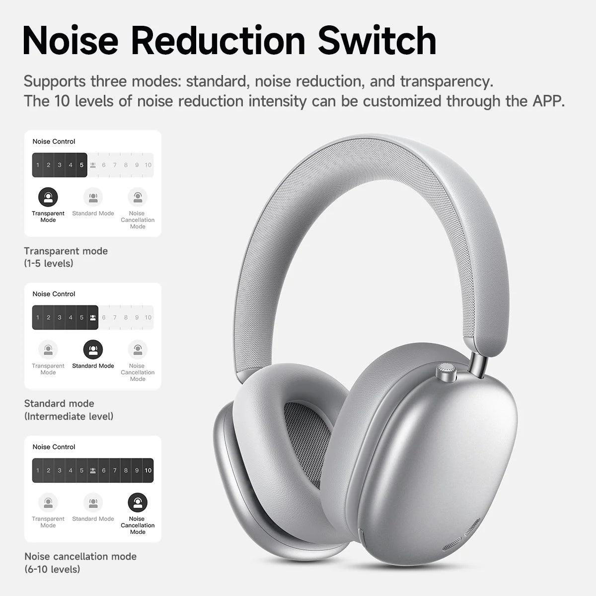 HOCO W63 Noise Cancelling Bluetooth Wireless Headphones
