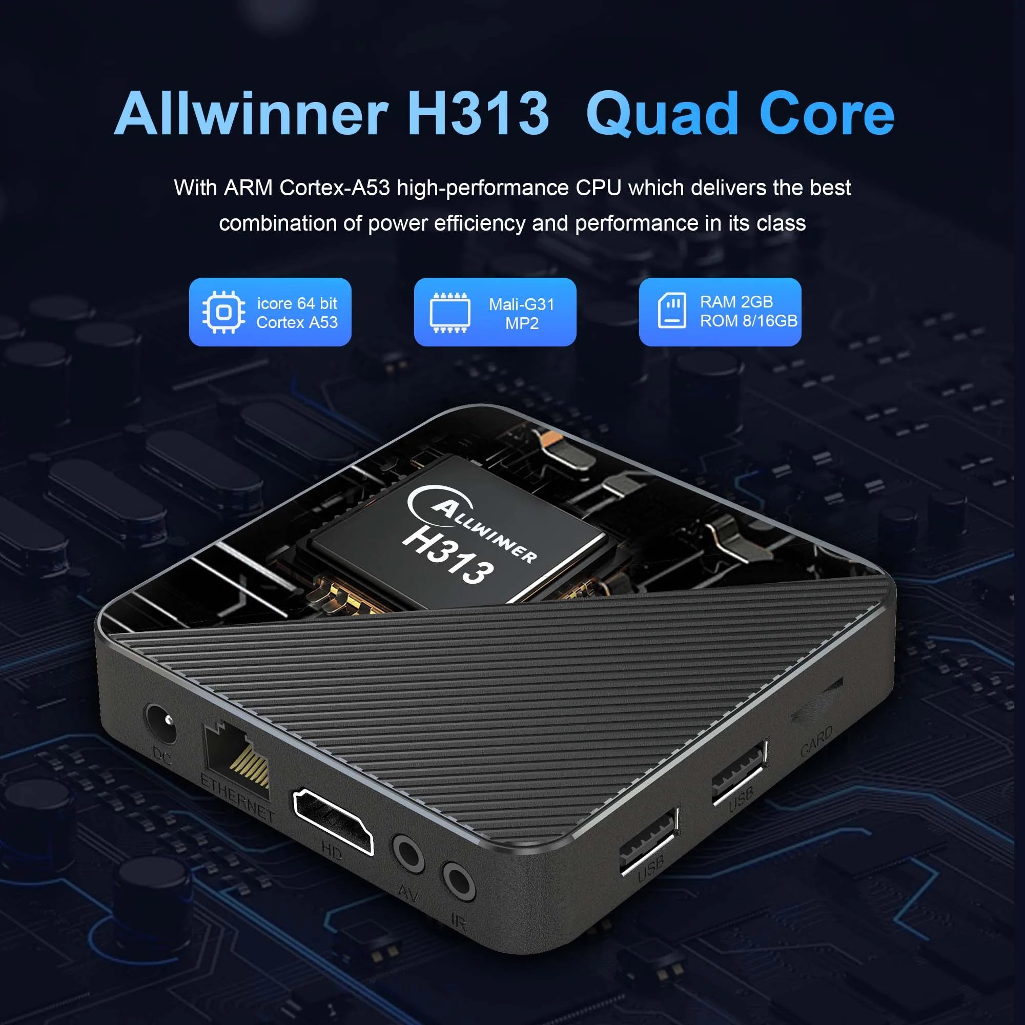 MORTAL T1S 4K Android TV Box with Google Assistant