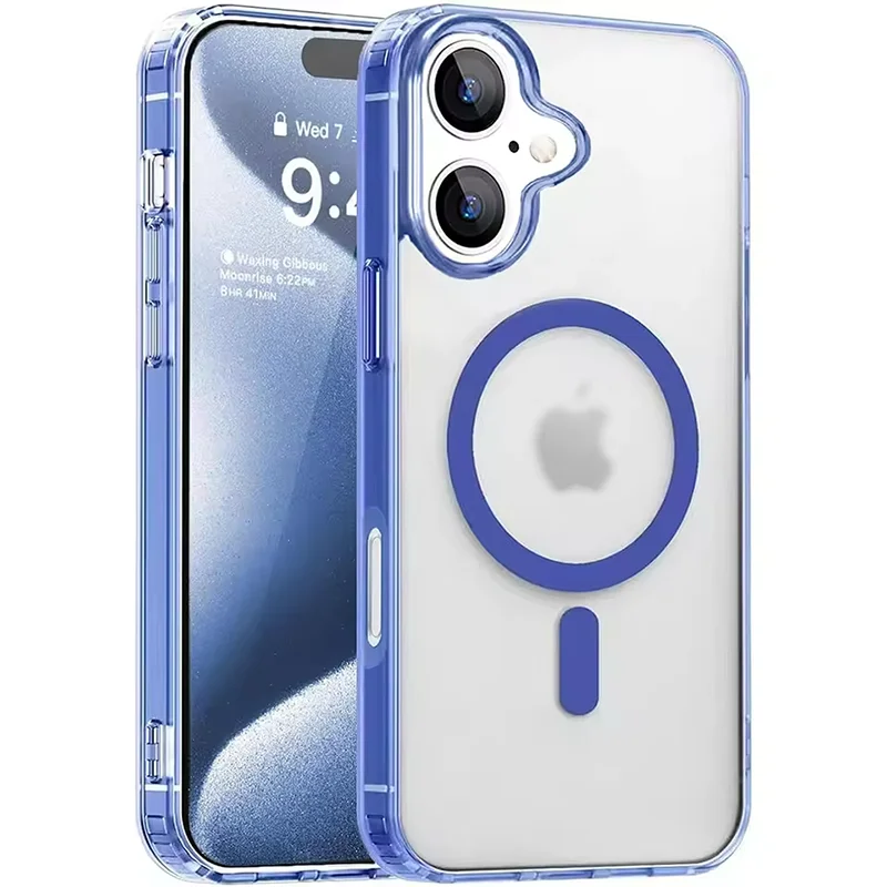 Transparent MagSafe Hybrid Matte Case for iPhone