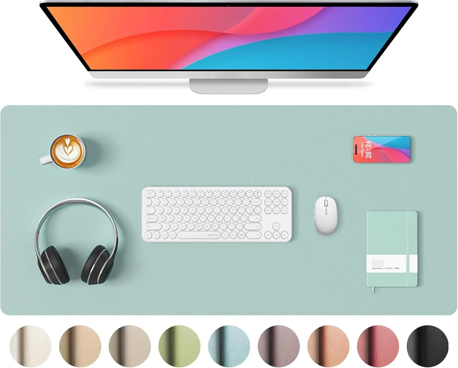 YSAGi Non-Slip PU Leather Desk Mat