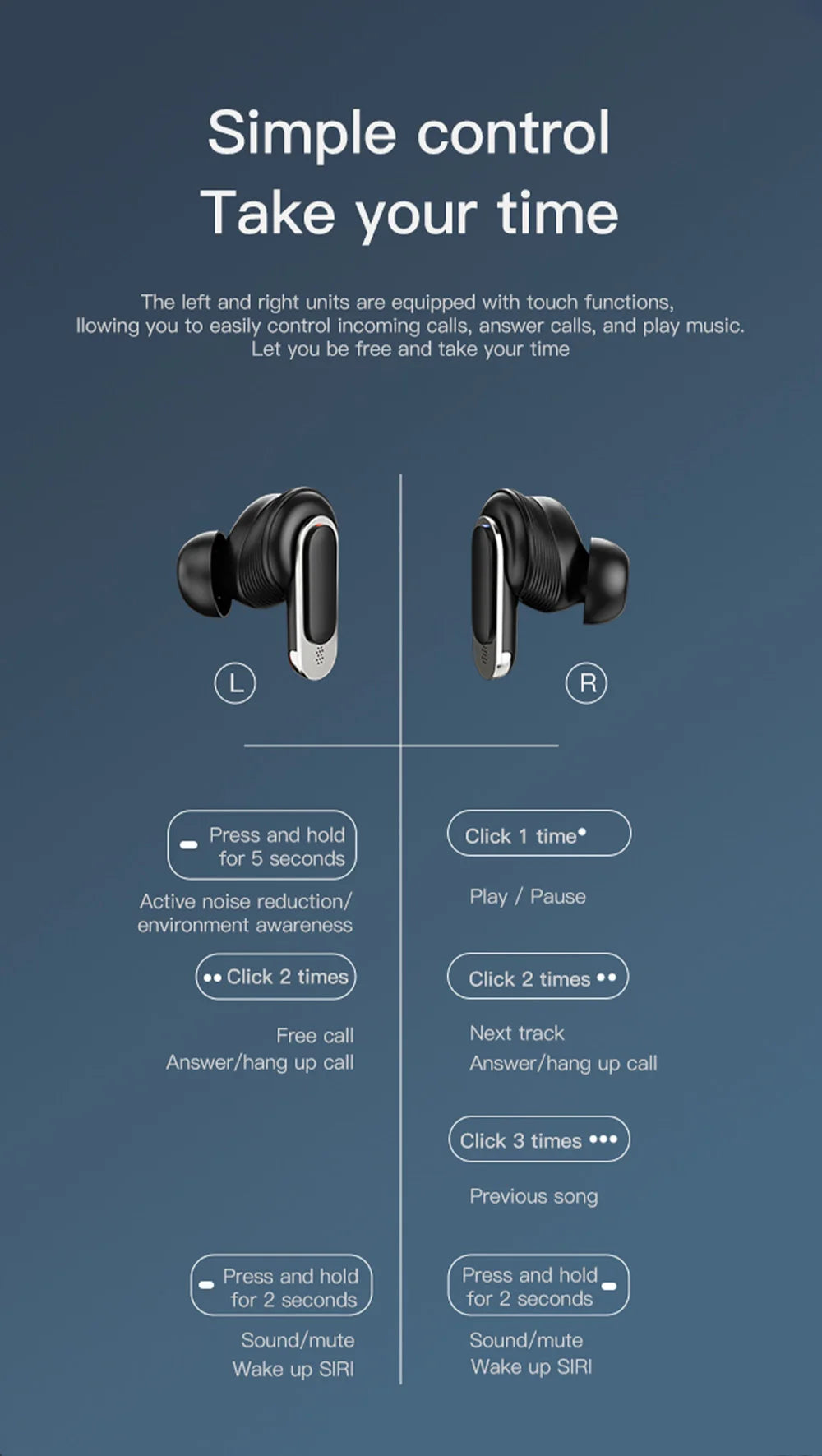 BLITZWOLF BW-FYE16 TWS Bluetooth Wireless Earphones