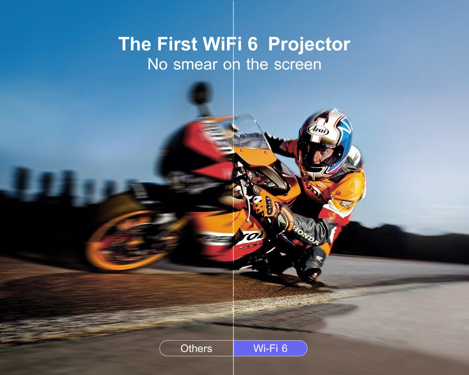 WiMius 25000 Lumens 1080P Portable Bluetooth Home Cinema Projector