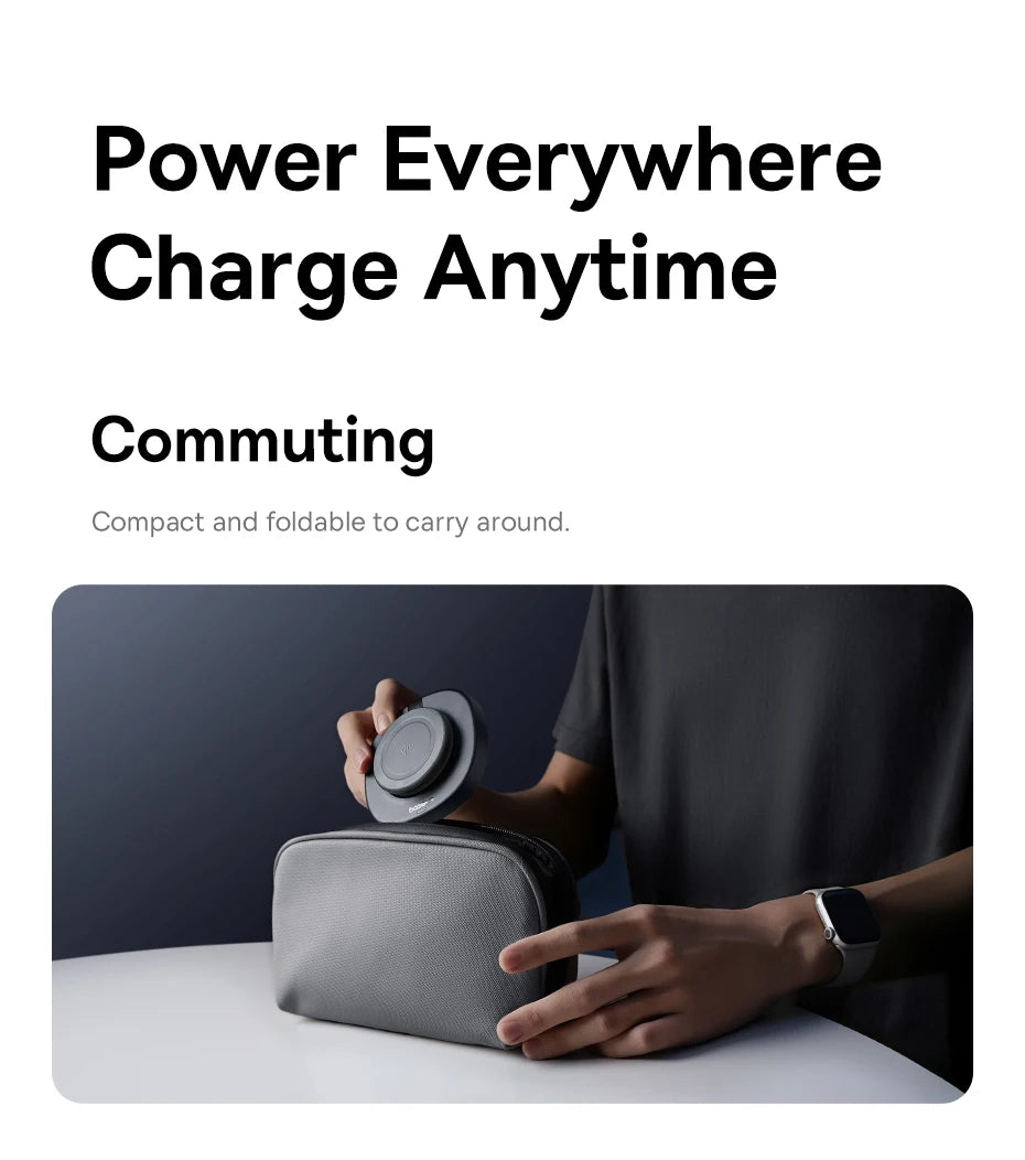 BASEUS Enerfill Qi2 Foldable Wireless Charger Stand