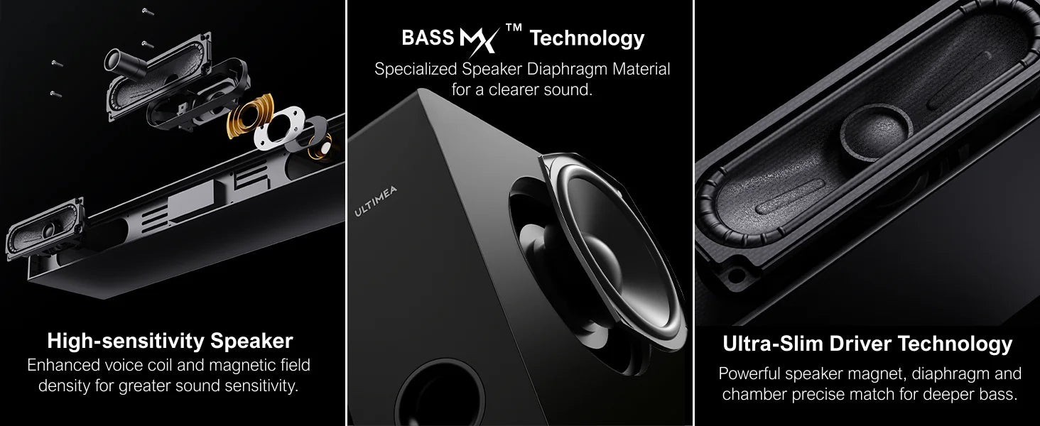 ULTIMEA Nova S50 Pro 2.1 Wireless Sound Bar with Dolby Atmos