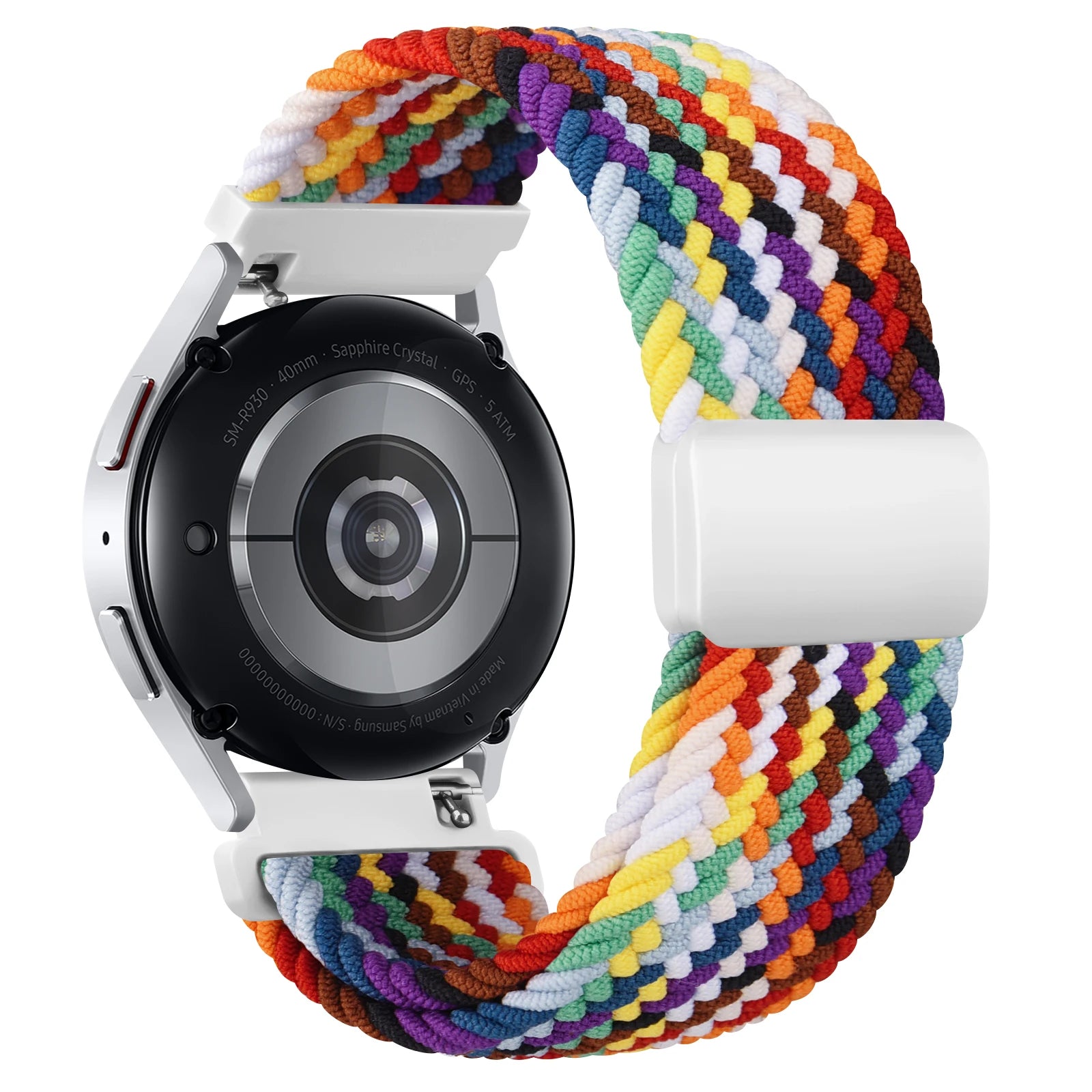 Braided Solo Loop Strap with Magnetic Buckle for Samsung Galaxy Watch