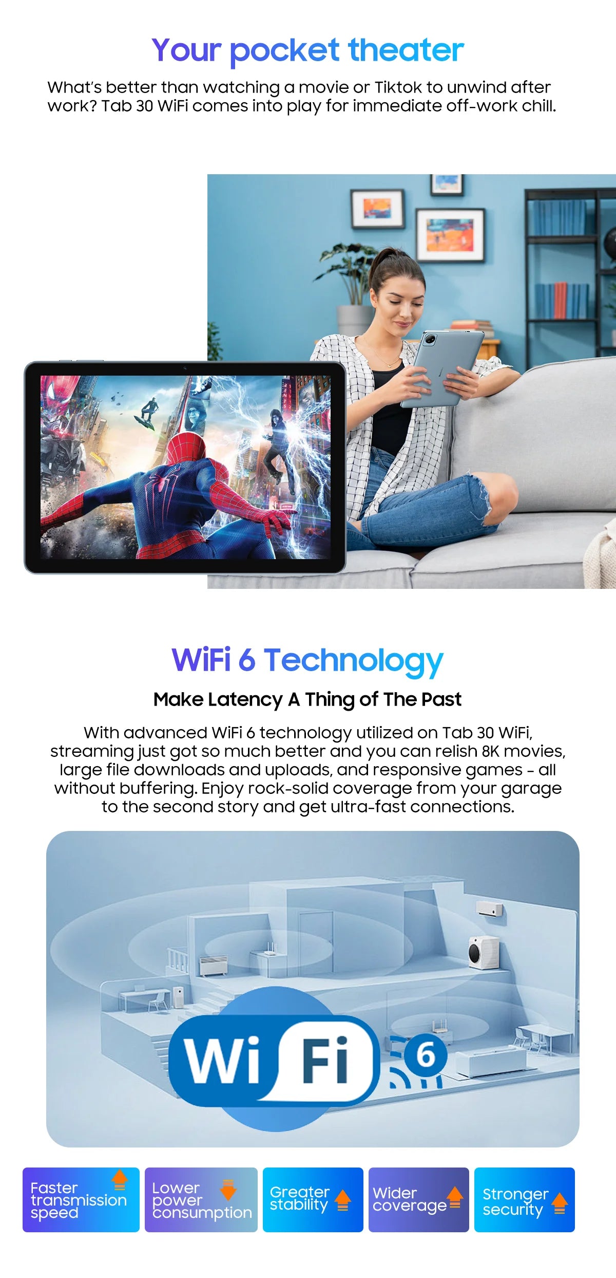 BLACKVIEW Tab 30 WiFi 10.1" HD Android Tablet - 64GB
