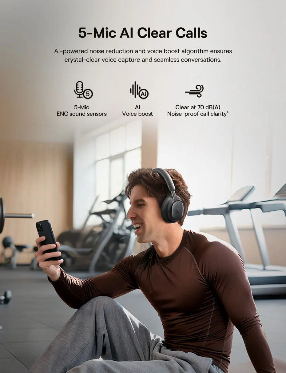 BASEUS Bowie MH1 Adaptive Noise Cancelling Bluetooth Wireless Headphones