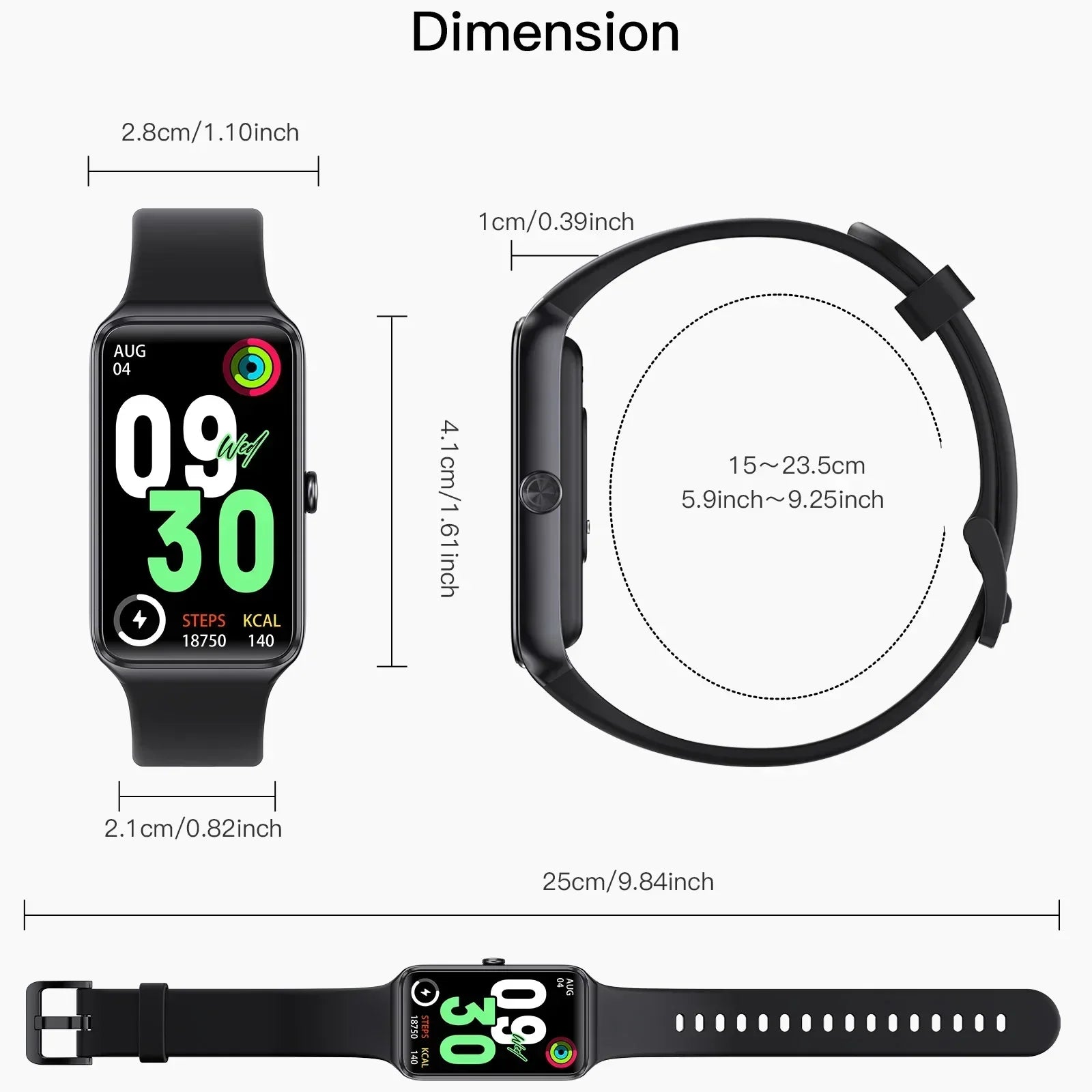 EFFEOKKI C82 Smart Fitness Tracker
