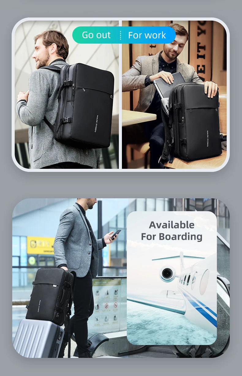 MARK RYDEN MR8057 Expansion Business Travel Backpack