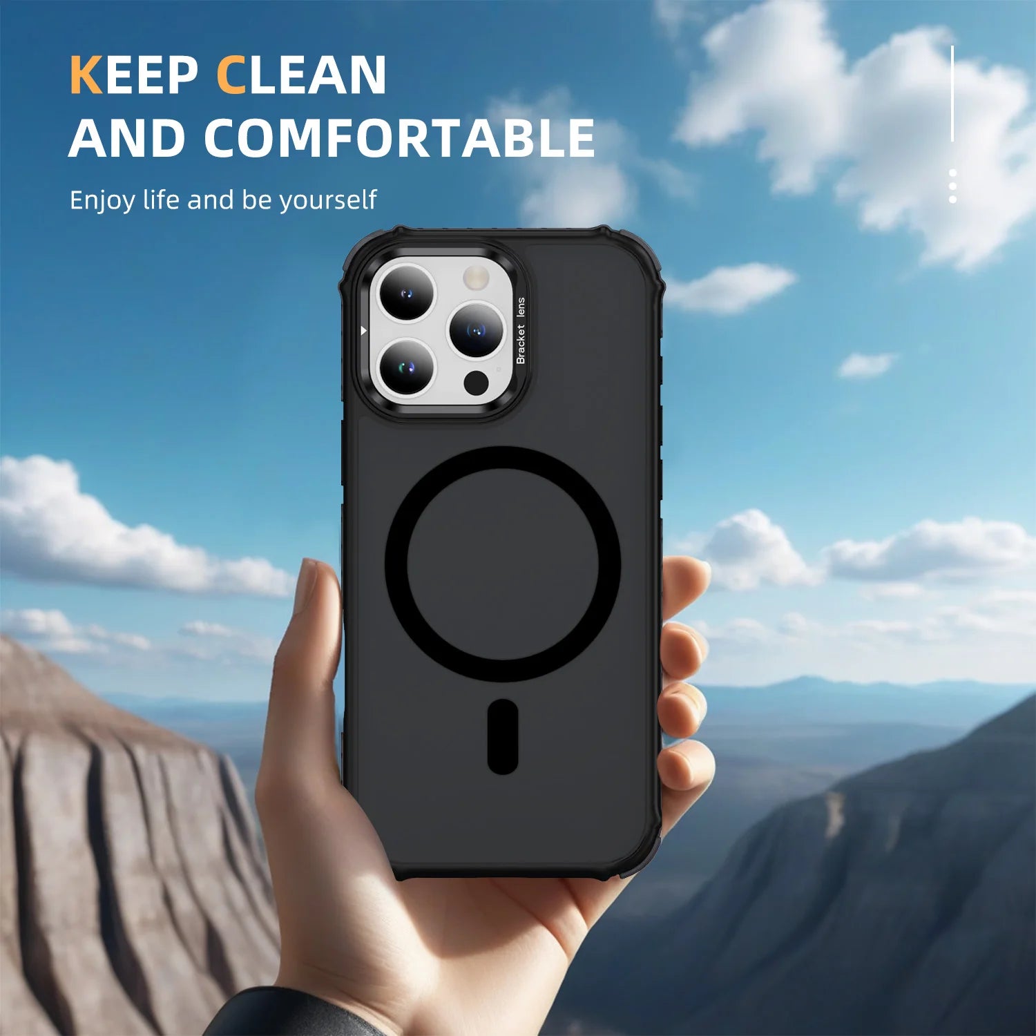 MagSafe Shockproof Armor Case for iPhone with Stand