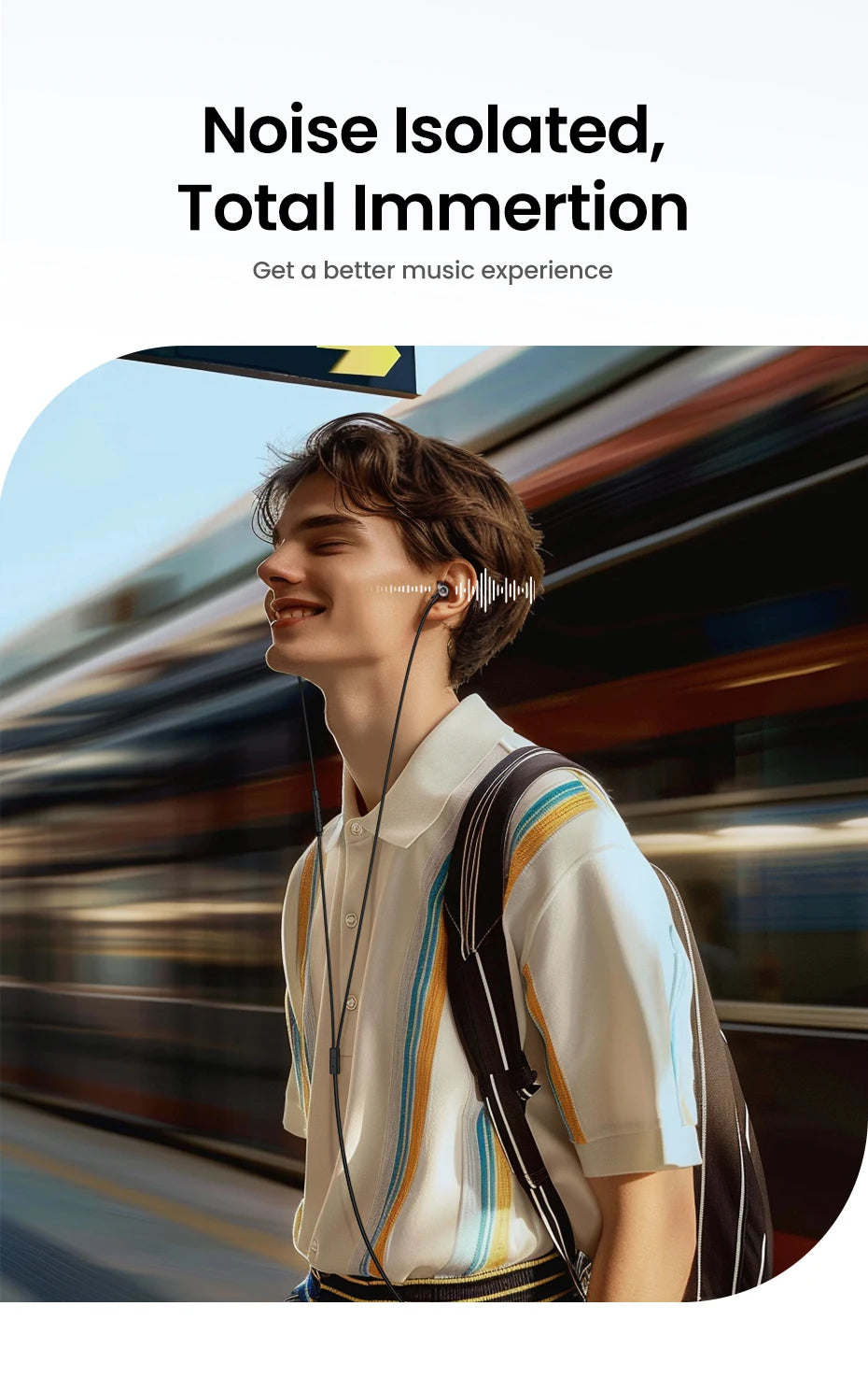 UGREEN EP106 Semi In-Ear Wired Earphones