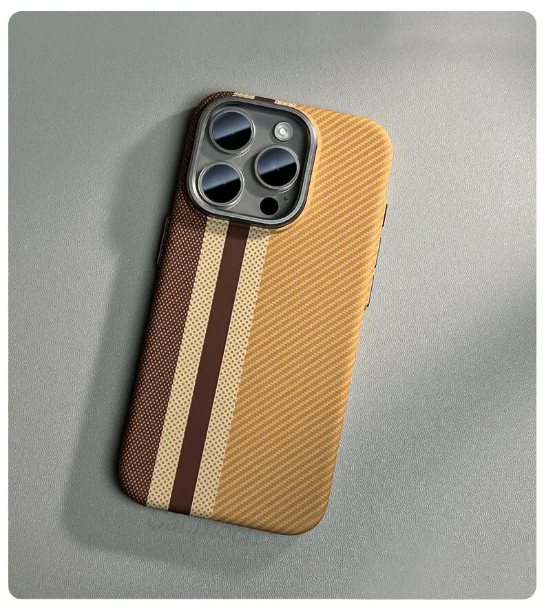 Carbon Fibre Texture MagSafe Case for Apple iPhone