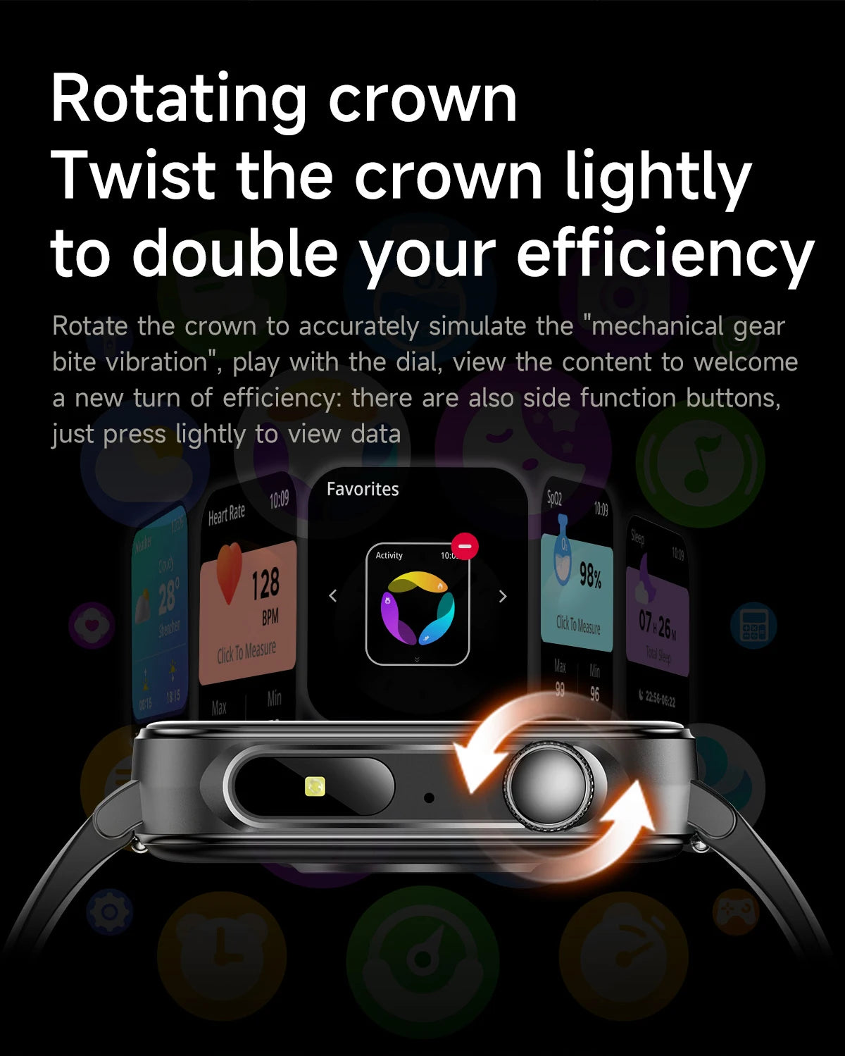 COLMI P80 1.83" HD Smart Watch with Flashlight