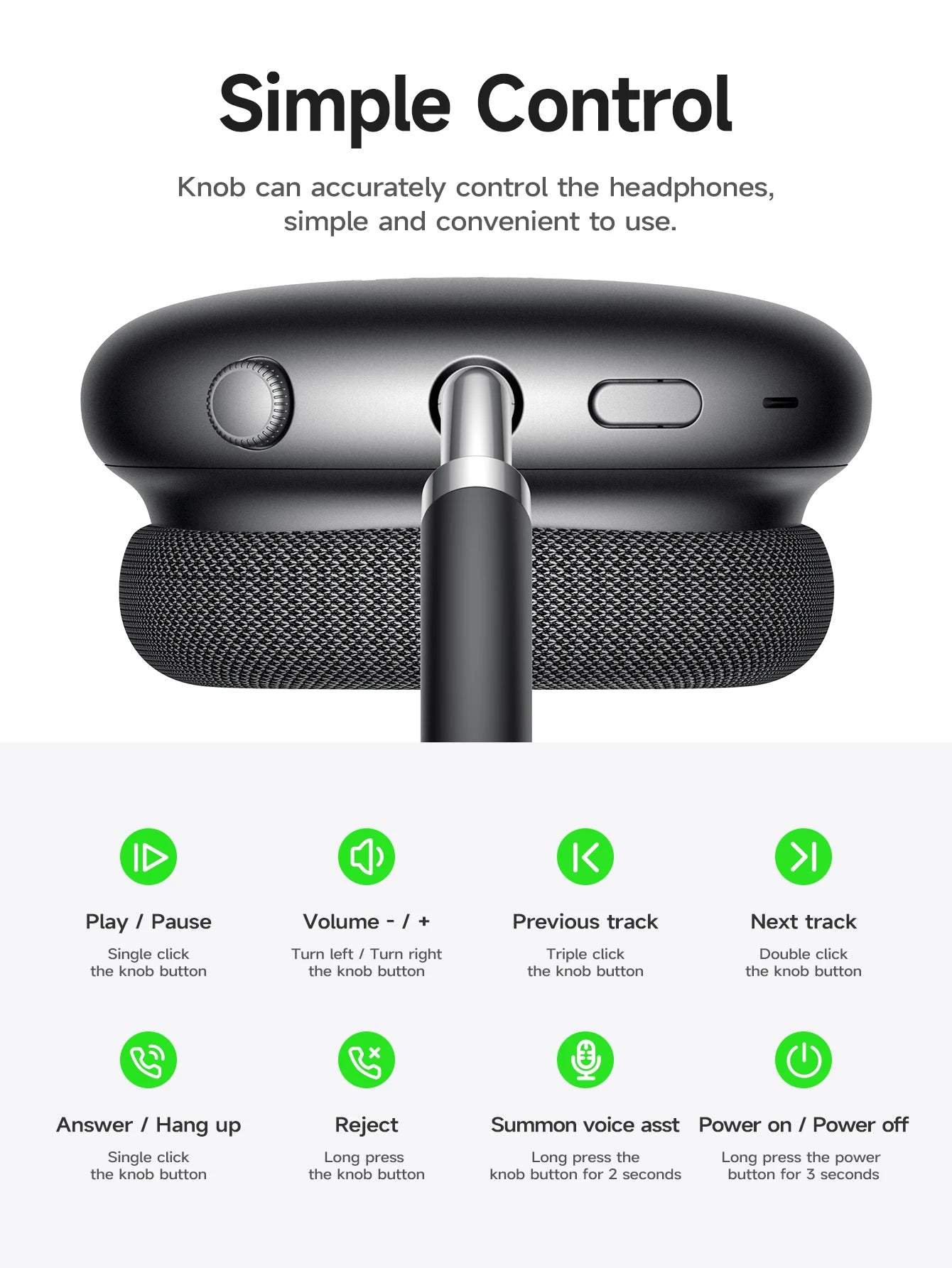 HOCO W55 Plus Noise Cancelling Bluetooth Wireless Headphones