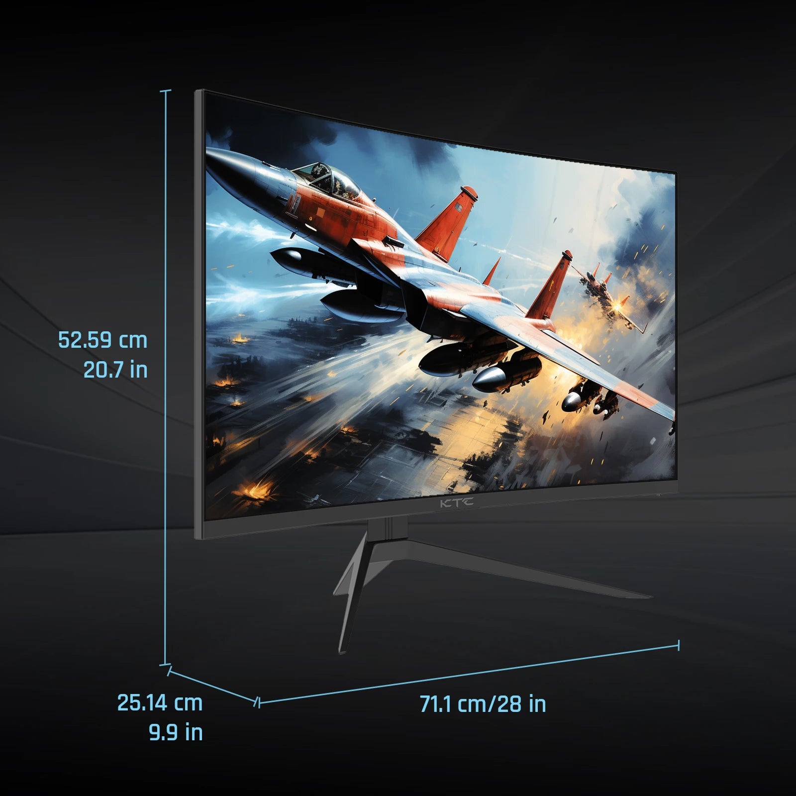 KTC 32" 240Hz FHD Curved Gaming Monitor - Black