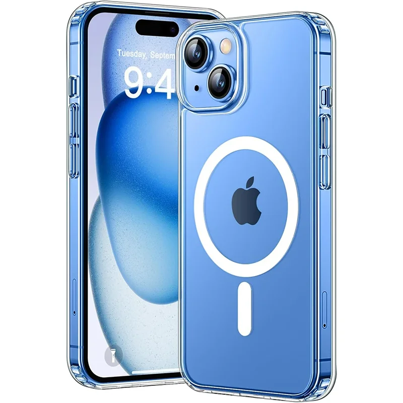 Translucent MagSafe Shockproof Hybrid Armor Case for iPhone