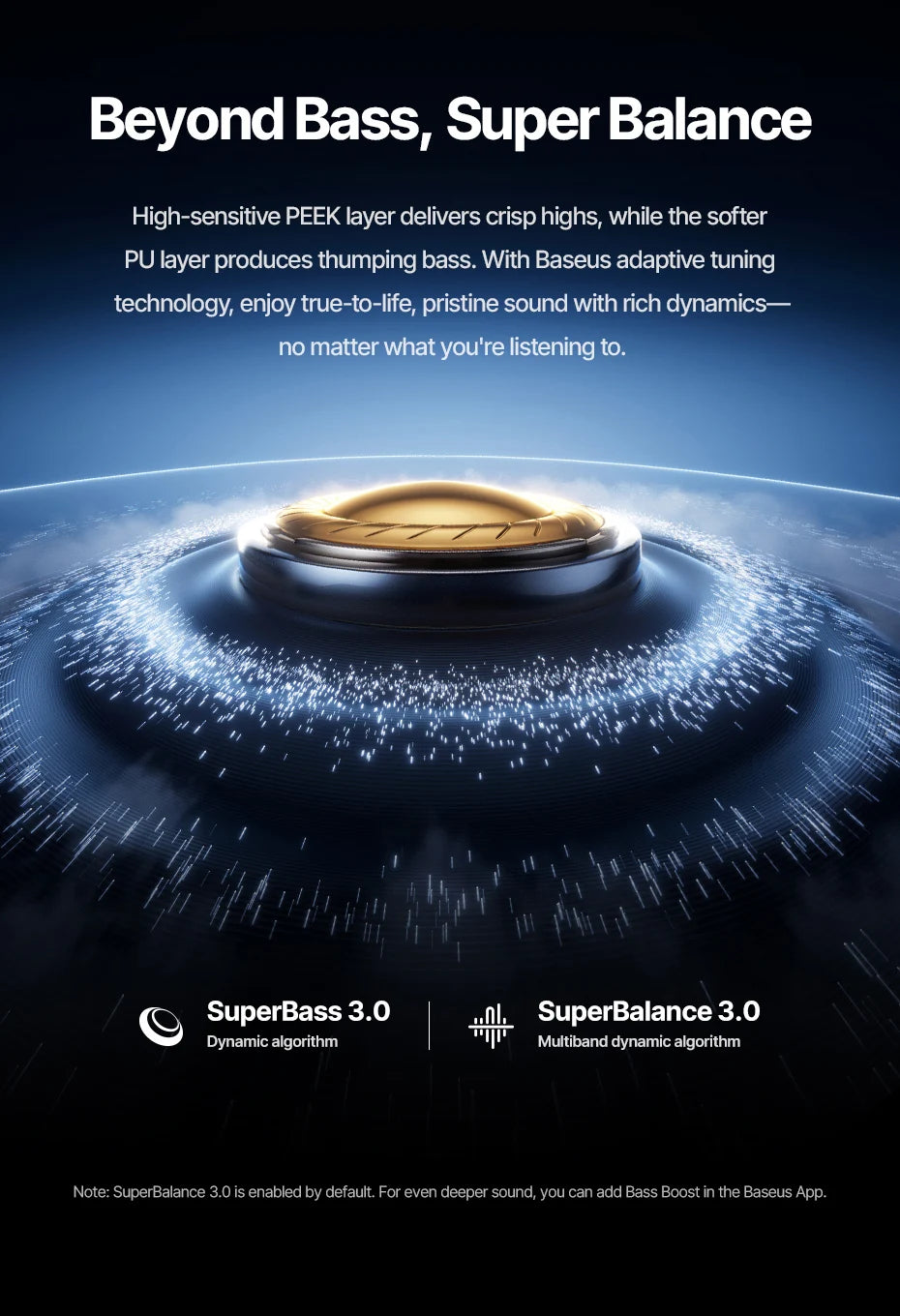 BASEUS Inspire XP1 Active Noise Cancelling Bluetooth Wireless Earbuds