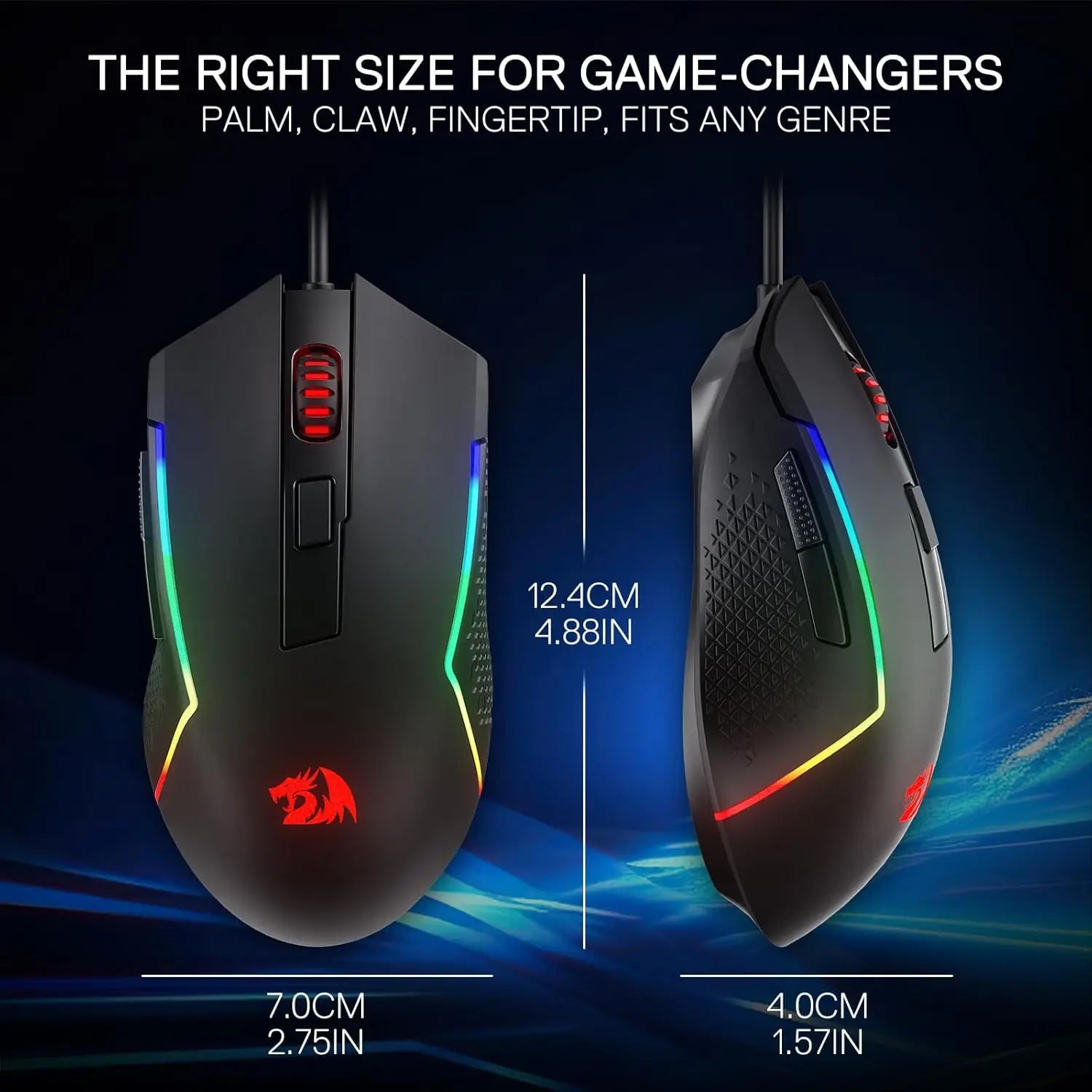 REDRAGON M616 Trident Optical Wired Gaming Mouse