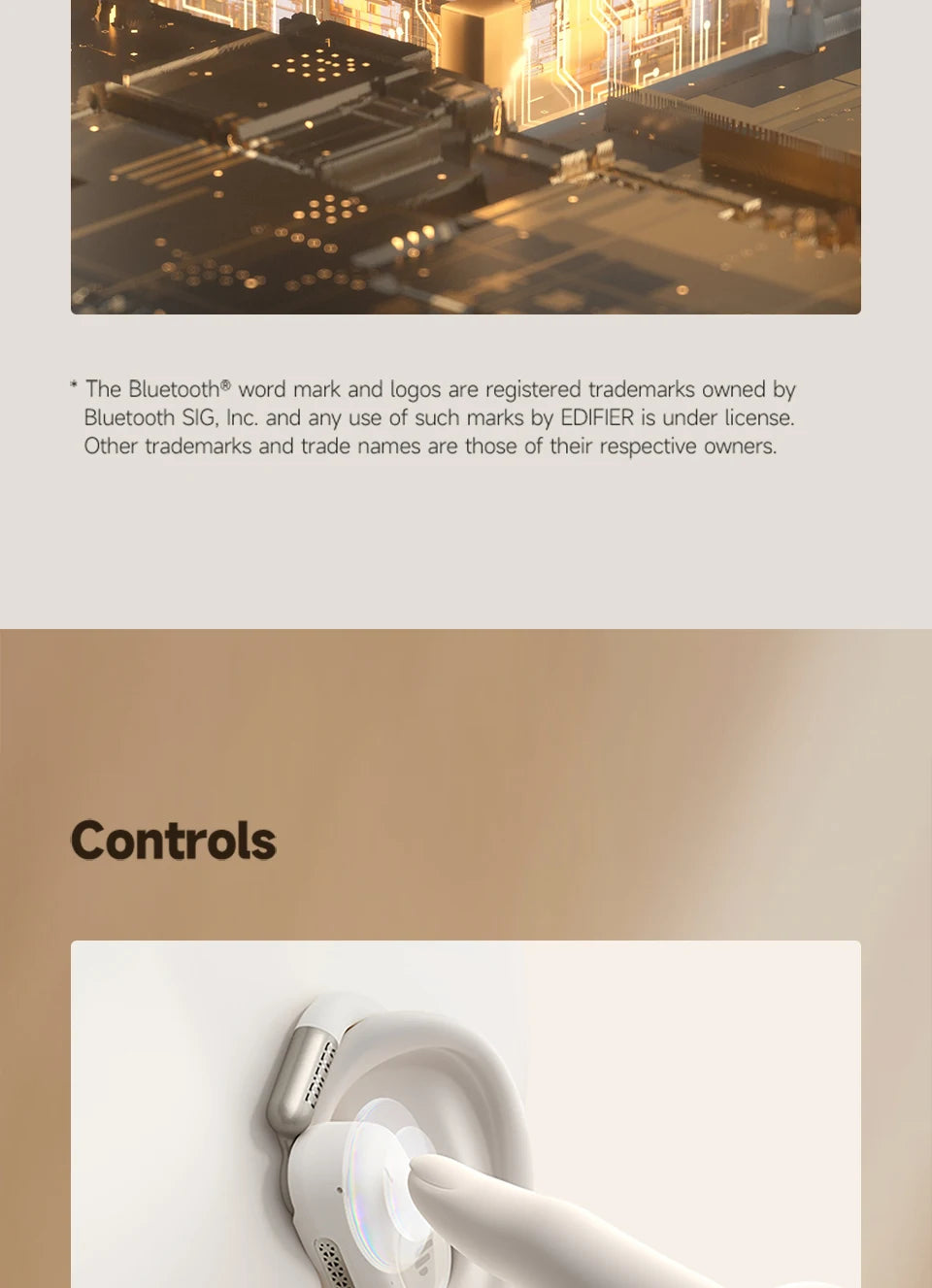 EDIFIER A6 TWS Bluetooth Wireless Open-Ear Earphones